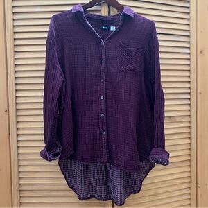 BDG Urban Outfitters Burgundy Flannel Medium
